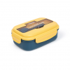 Lunch box Fissman 1100 ml z 3 komorami żółty